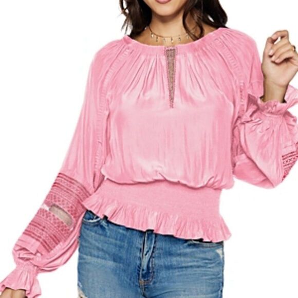 Ramy Brook Off the Shoulder Keely Top in Flirt - Picture 5 of 12